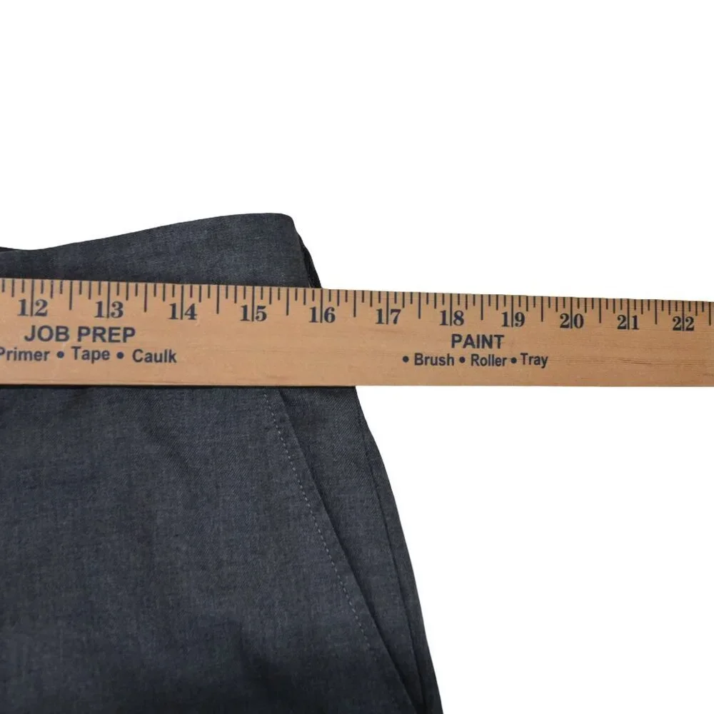 J.Crew Bowery Gray Dress Pants 100% Cotton Classic Trousers Size 32 x 30